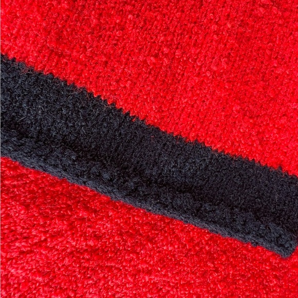 VTG St. John Knits 3-Piece Skirt Suit 60s 70s Red Black Dots Mock Neck Talon Zip - Picture 10 of 16